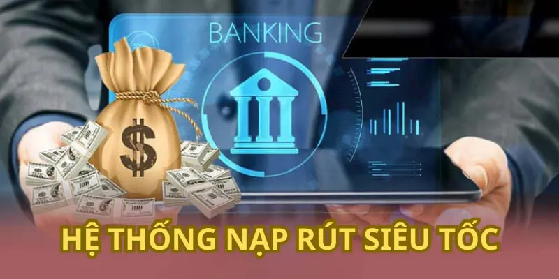 Hệ thống nạp rút trên 8KBET siêu tốc với nhiều phương thức